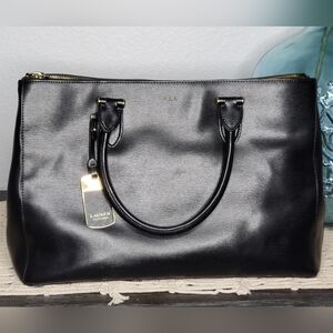 Lauren Ralph Lauren, black handbag